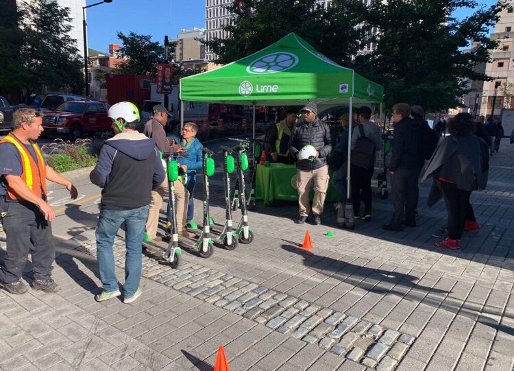 Today <a href="/limebike/">Lime</a> is at <a href="/Concordia/">Concordia University</a> in <a href="/MTL_Ville/">Ville de Montréal</a> hosting a First Ride Academy on safe and responsible e-scooter riding and parking. #yul #montreal #yulcc #qcpoli #mtlpoli
