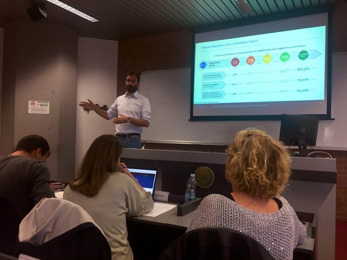 ExecutiveMARPI's tweet photo. Definire quale sia la #reputazione della propria azienda e progettare un piano di comunicazione che supporti un #asset così intangibile quanto importante non è cosa facile. Con esempi e soluzioni pratiche dedicate, oggi si chiude il modulo di #CorporateReputationManagement https://t.co/qBVukYY3JO