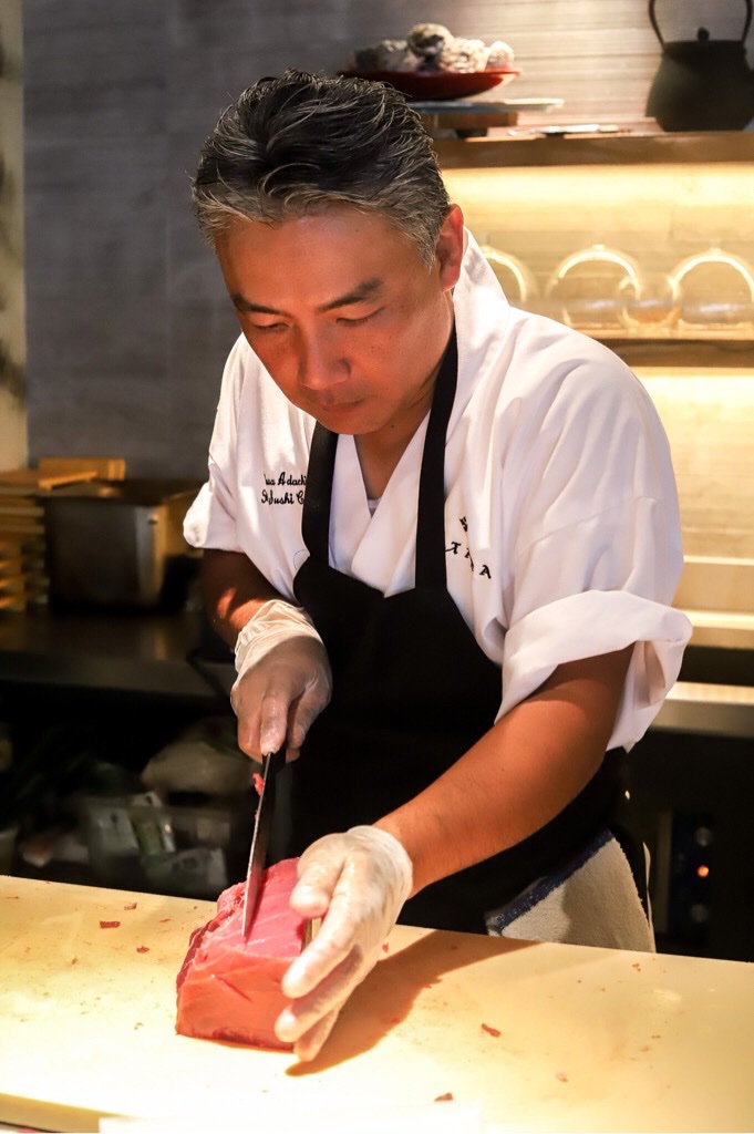 Breaking down an entire tuna is just a normal morning for Chef Masa. Precisely proportioned pieces ready for some awesome <a href="/katanachicago/">Katana Chicago</a>  dishes.