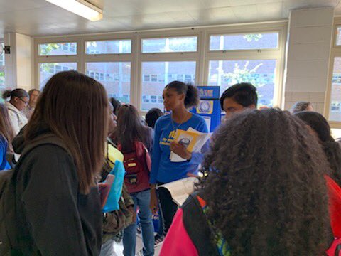 WCBryantHSLIC's tweet photo. Stop by and see Bryant representatives at the Queens High School Fair today and tomorrow! Speak to our students, faculty, and guidance counselors and learn more about LIC’s William Cullen Bryant High School and all we have to offer! #BryantPride #GoOwls #NYCDOE https://t.co/2qLtIYPkj9