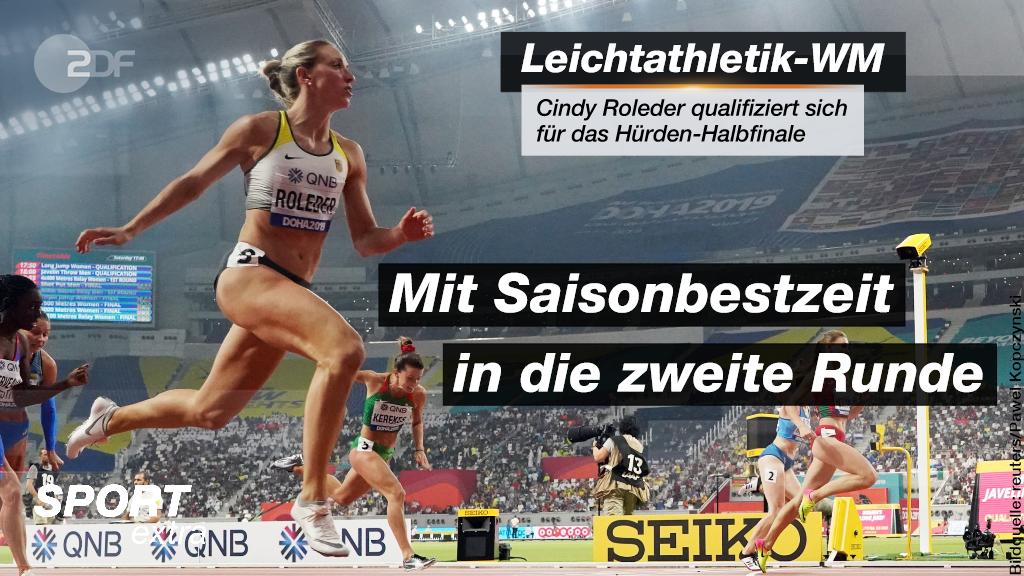 sportstudio's tweet photo. Cindy #Roleder ist in Topform. 🙌 Morgen kämpft sie dann um den Einzug in das Finale über 100 Meter hürden.
#Doha19 #IAAFDoha2019 #WorldAthleticsChamps @IAAFDoha2019 @dlv_online https://t.co/rp6gBi2Ap8