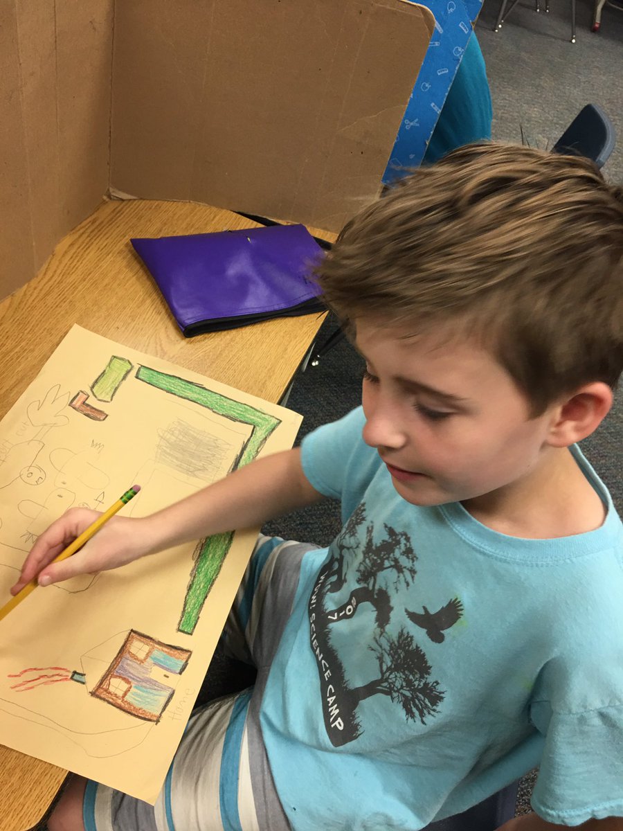 Creating “My Secret Shortcut” maps for their imaginative stories. <a href="/PowellCISD/">Powell Elementary, Conroe ISD</a>