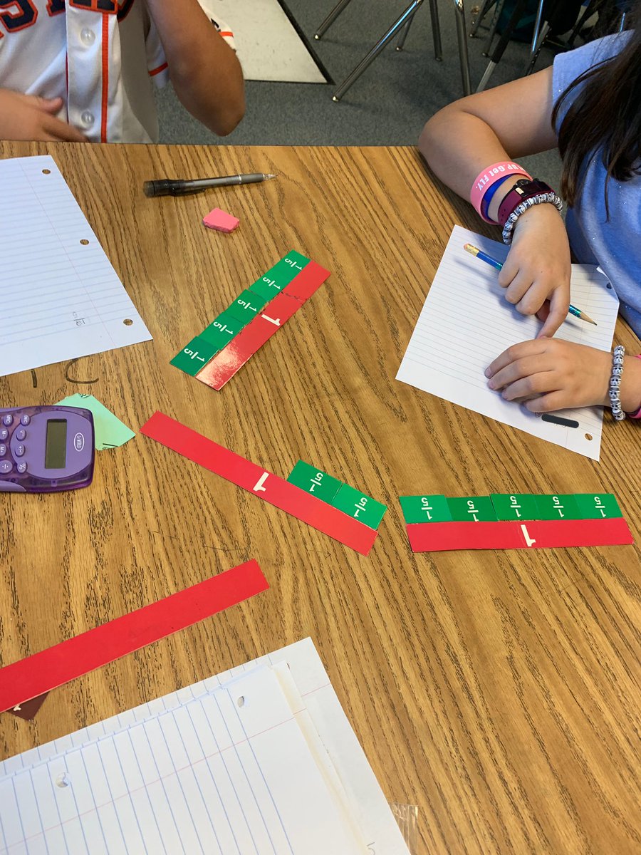 b_schulte12's tweet photo. My favorite ‘A-Ha Moment’ from this week while converting improper fraction answers to Mixed Numbers..
“Ohhh, now I see it!”💡🤓
#mathtools 🙌🏻
#mathnerds #5th #NOTanotherWORKSHEET https://t.co/YzLSRqgRaD