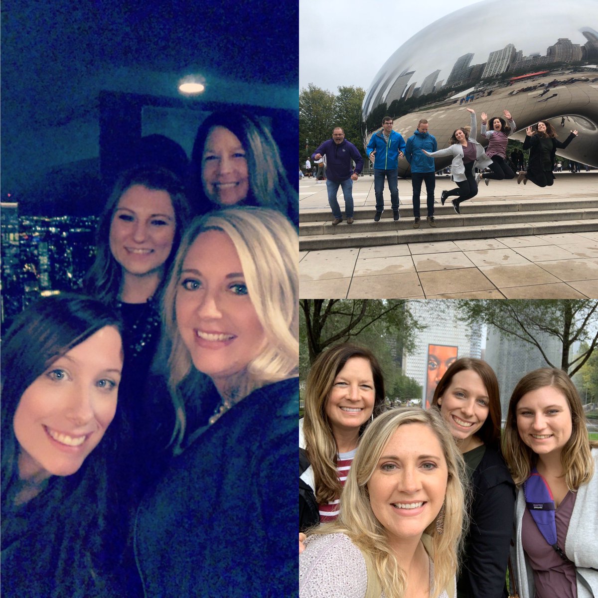 sltroutt's tweet photo. Laughter is the BEST medicine! ChiTown, thanks for the memories! #lakemichigan #chicagoathleticclub #johnhancockcenter #navypier #ditkas #thebean https://t.co/95oDNSY98o