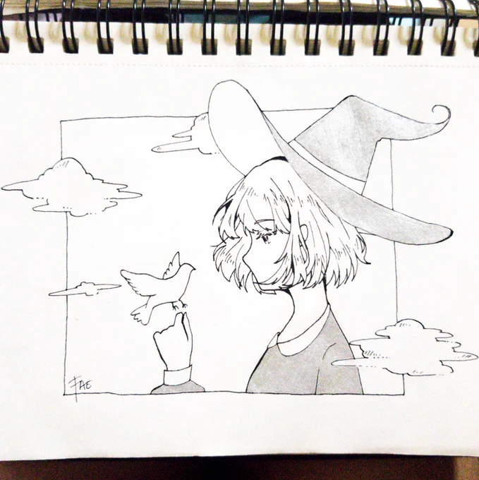 day 5 • birb ?

its the same witch from previous inktobers ✨

#inktober #Inktober2019 
#nlitvvininktober 