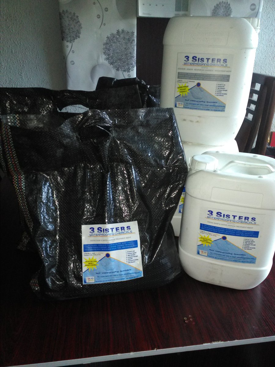 Our made in Nigeria damp and waterproofing admixtures available for sale at an affordable price. Pls retweet to support my hustle , proudly Nigerian,  #NigeriaAt59 #Nigeria #FridayFeeling #investing @Gidi_Traffic @gidifeedtv @NigMuseum @DONJAZZY @TrafficChiefNG @bustopsng
