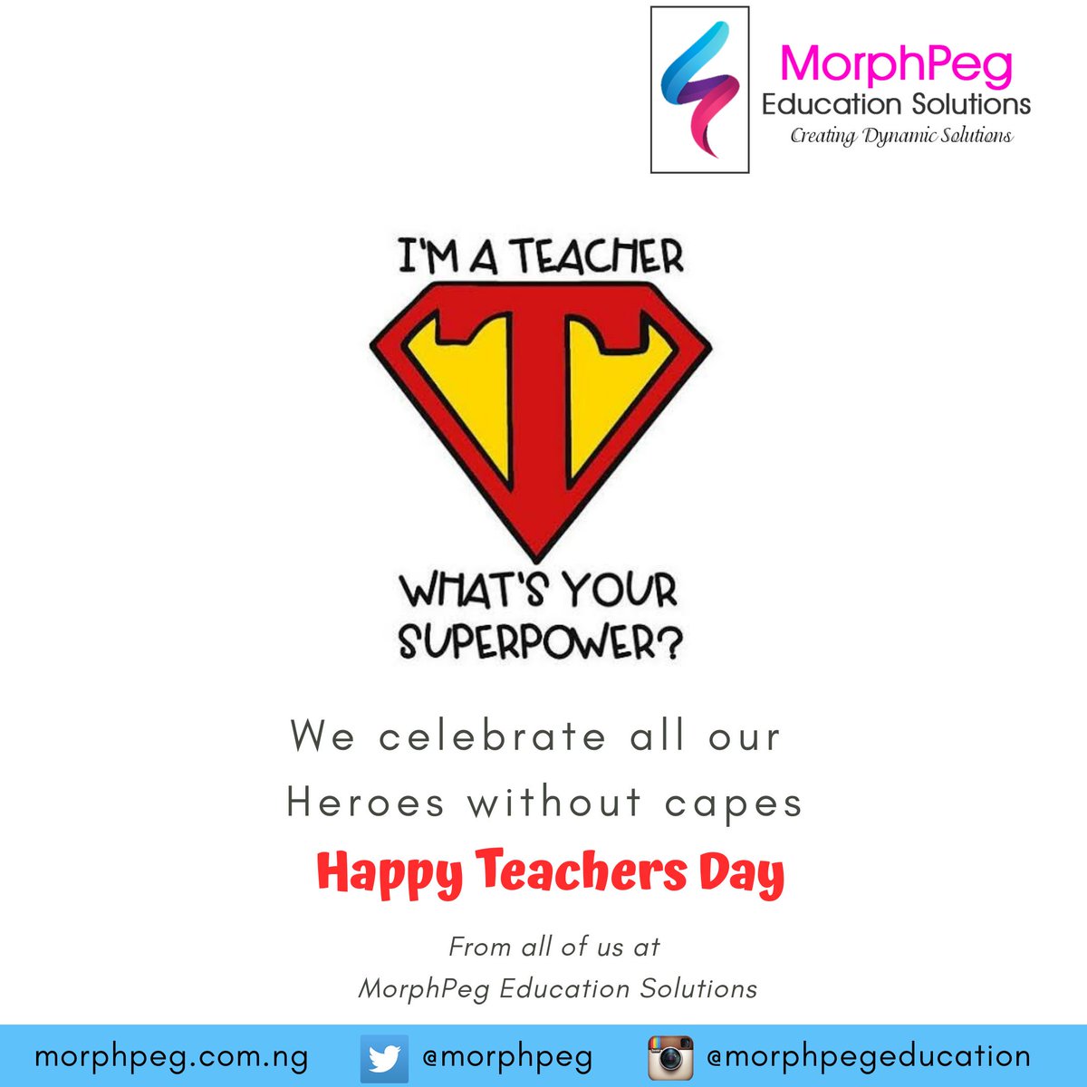 Celebrating all teachers today and always.
Thank you for shaping the present and future.
#WorldTeachersDay