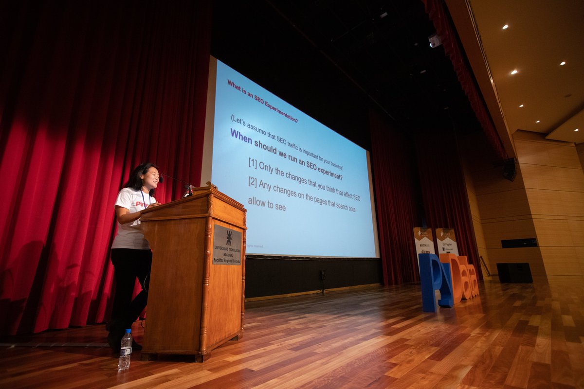 PyDataCba's tweet image. &quot;Demystifying SEO with experiments&quot; by Julie Trier