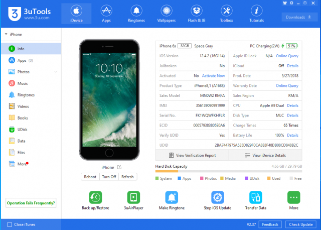 Yalujb's tweet photo. iOS 12.4.2 will be forever signed for iPhone 6. iPhone 6S/6S+ can be restored to iOS 12.4.2 forever via iTunes as the firmware are identical. #firmware #update https://t.co/HvU59mybVy