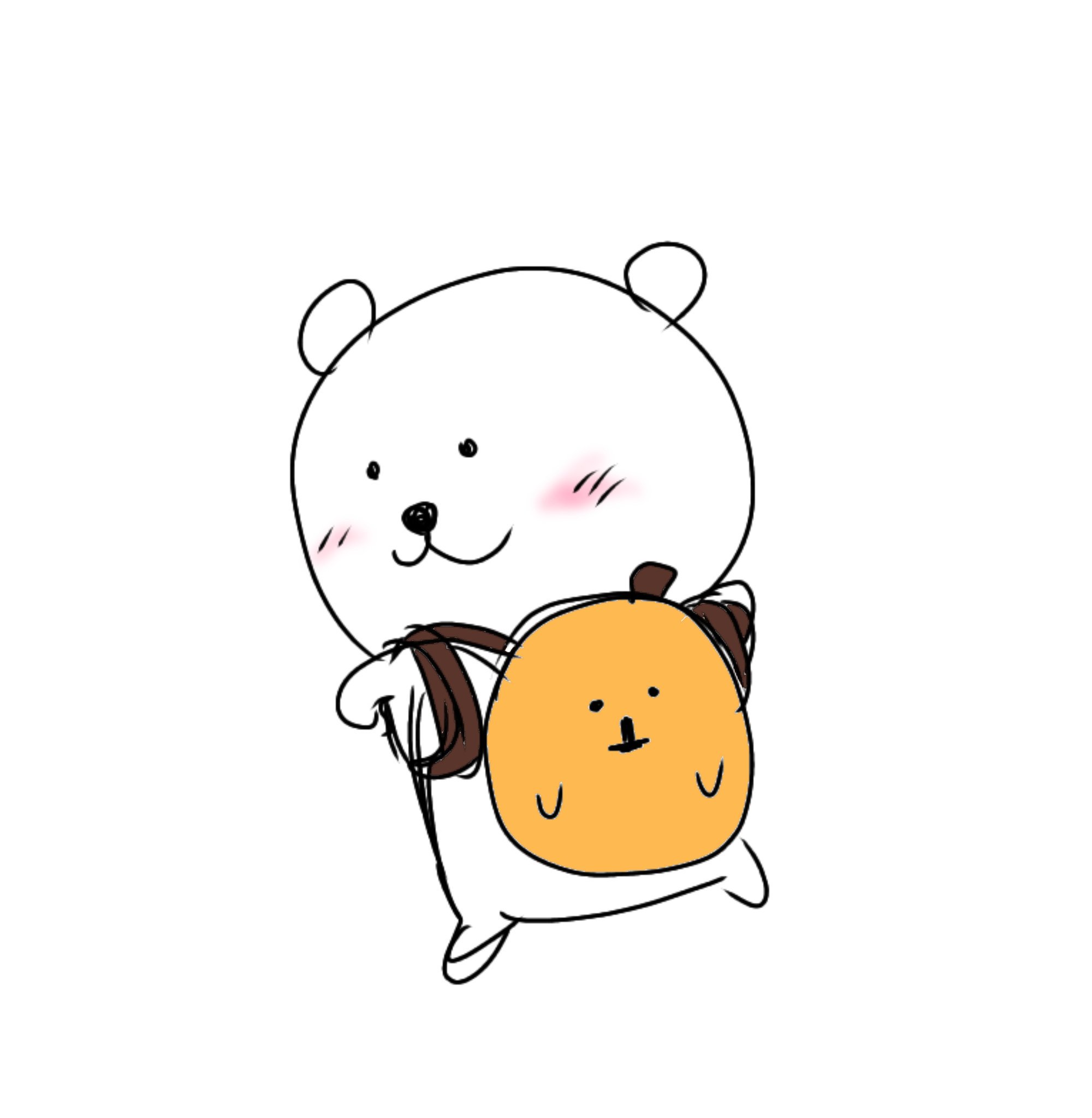 自分ツッコミくま うし 自分ツッコミくま うし