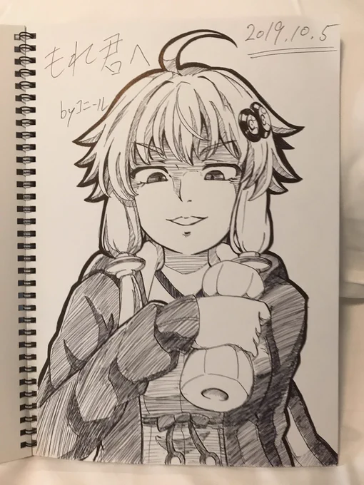 コニールさん(@konconyle )にスケブ描いていただきました〜!
描き込み度合いがすごい…!
あと「オナホ持ったゆかりさん」っていうお題でこの表情が出てくるのもコニールさんならではですねw 