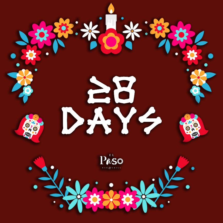 Celebrate the Day of the Dead at El Paso with a Mexican feast and a few margaritas!💀🌸

Contact us now to book on 0191 240 7777.
-
#elpaso #latinamerican #mexican #streetfood #bar #margarita #grill #newcastle #jesmond #dayofthedead
