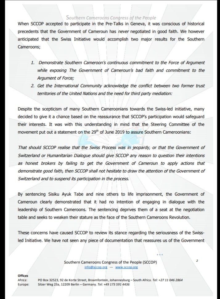 sccopinfo's tweet photo. @KenRoth Yaoundé’s charade dialogue once more demonstrates to international community & those yet to know Yaoundé’s lack of interest in a real solution to the
#GenocideInSouthernCameroons per #UNResolution1608 & #UNResolution1514, that they are not ready for a solution.@congressdotgov https://t.co/puPU1HoSY8