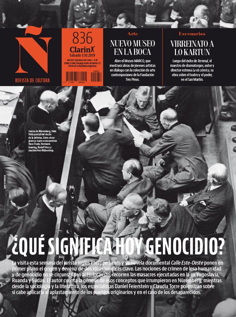revistaenie's tweet photo. Revista Ñ 836

Para matar el genocidio
La visita de esta semana del jurista inglés Philippe Sands y su novela documental Calle Este-Oeste ponen en primer plano el origen y devenir de dos ideas jurídicas clave. https://t.co/zlgrIMSAUg
