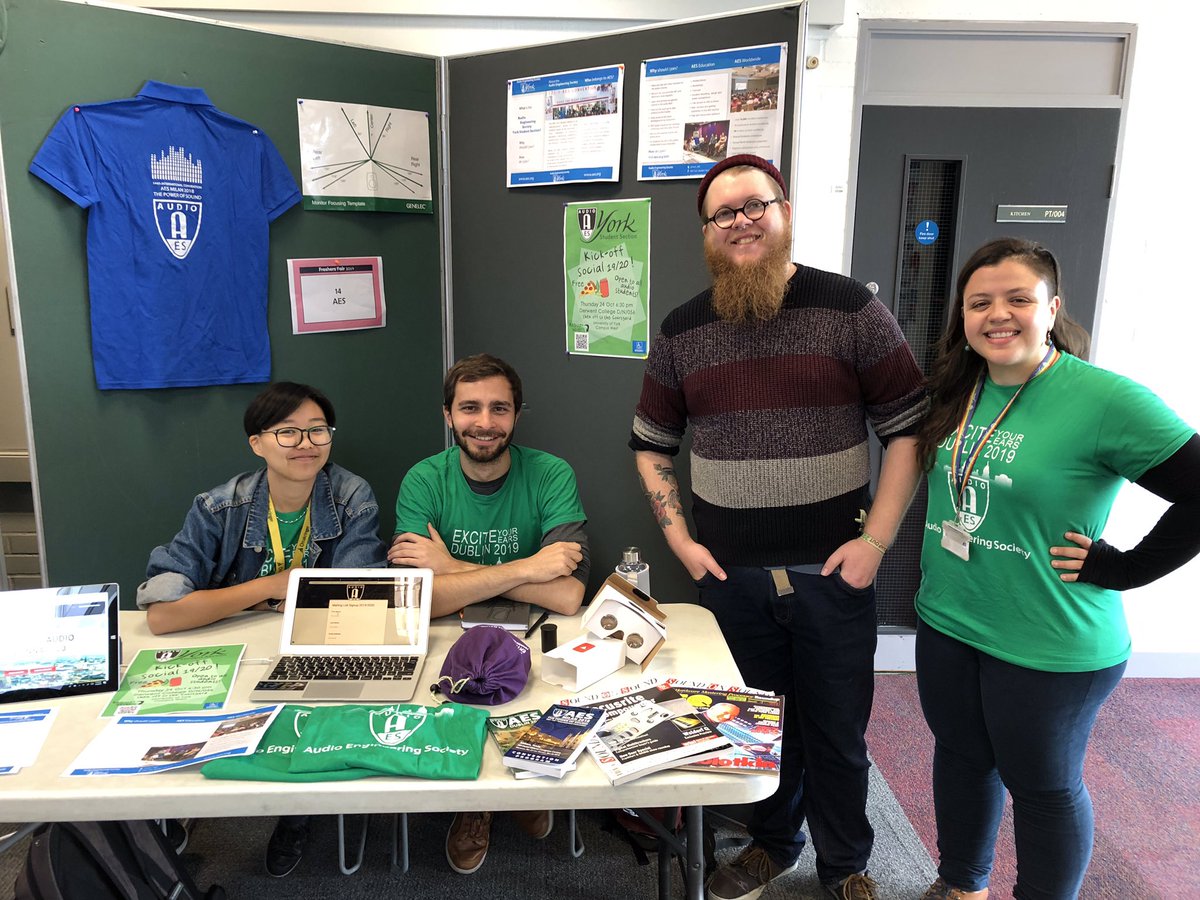 York_AES's tweet photo. We’re at @yorkunisu Freshers Fair! Find us at the Exhibition Centre, stall 14. https://t.co/mzUtBLUvLa