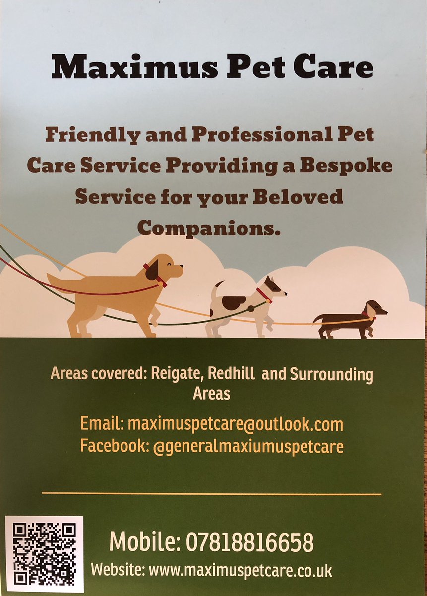 A good friend of mine who has a genuine heart for animals and their welfare has set up his own business. I am using him to walk&amp; feed my dog/chickens. If you are looking for someone to look after your pets whilst on holiday, or need someone on a regular basis please contact Steve
