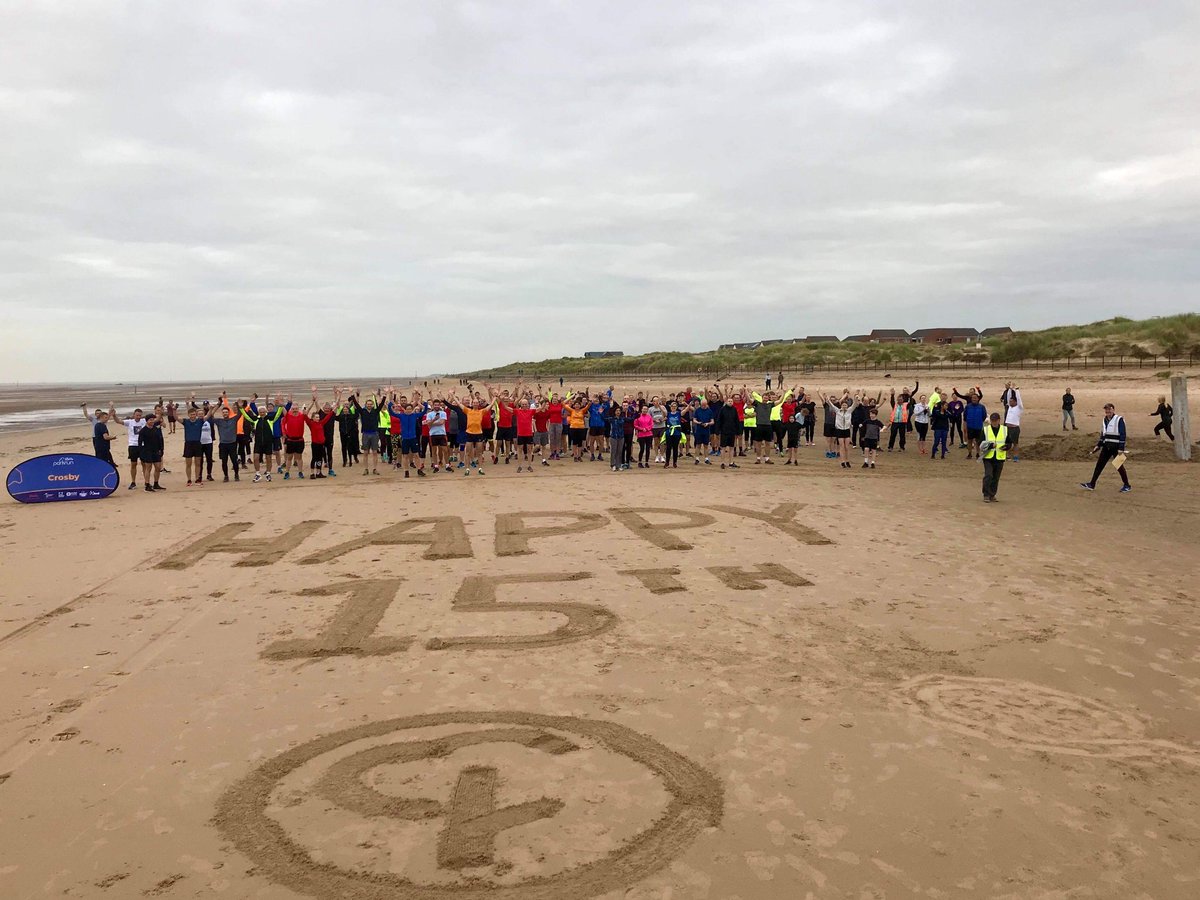 crosbyparkrun1's tweet photo. Happy 15th Birthday @parkrunuk from all at Crosby parkrun!! It's our 200th event next week! #crosbyparkrun #crosby #parkrun #parkrunuk #loveparkrun https://t.co/4NDvlcb5fF