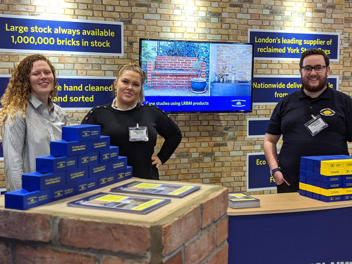 BrickMerchants's tweet photo. Come by our visit our knowledgeable team on stand L119 @HBR_Show today @ExCeLLondon from now until 5pm and pick up one of our unique free stress bricks π #HBRSHOW19 #ReclaimedBricks #Bricks #LRBM https://t.co/7exF3kqw48