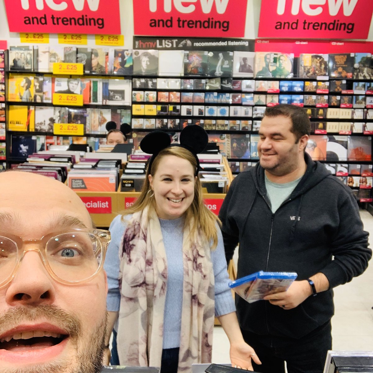 hmvSunderland's tweet image. Two very happy customers taking part in our 20% off Disney Classics offer! You've got till 5.30 today to get down in some kind of Disney outfit or clothing to take part! 

#disneytime