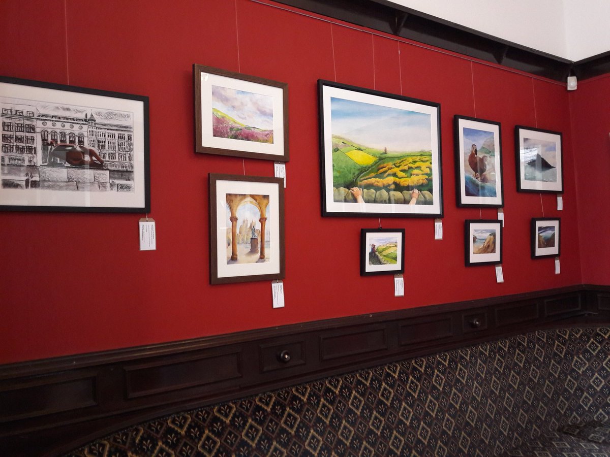 kate_pettitt's tweet photo. It's up! My joint exhibition with Anna Harding at the @goldenballyork runs until mid November. Sending lots of good wishes to the amazing Beth too - have a great night tonight. #exhibition #york #goldenballyork #katepettitt #annaharding #landscapes #localartists #artforsale https://t.co/f0n73EGBzl