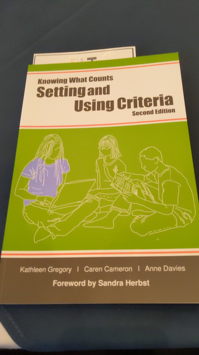 DerekDoucet1's tweet photo. Knowing what counts and using criteria: The goal of assessment is to drive student learning forward. How are you doing this to shift the conversation with students?#HTSSummit thank you for the gift @sandraherbster & @pereira_rasoHTS #cohort21 #LCSLearns https://t.co/0tl9WXp7K9