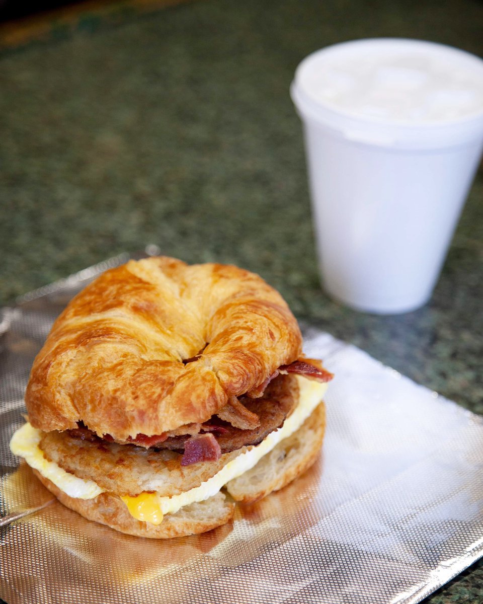 WestSideMarket's tweet photo. Nothing beats a Johnny Hot Dog breakfast sandwich 🤤. Kick off your shopping trip with a belly full of 🥐🍳🥓🥔☕️ https://t.co/PnVao35nRF