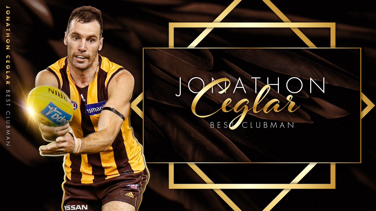 HawthornFC's tweet image. We love you Cegs. 😍 

Congrats to our 2019 Best Clubman, Jonathon Ceglar. 

#PCM2019