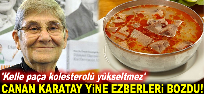 #CananKaratay yeni bir tartışmanın fitilini ateşledi: ''Kelle paça kolesterolü yükseltmez'' #cumartesi
istanbulhaber.com.tr/canan-karatay-…