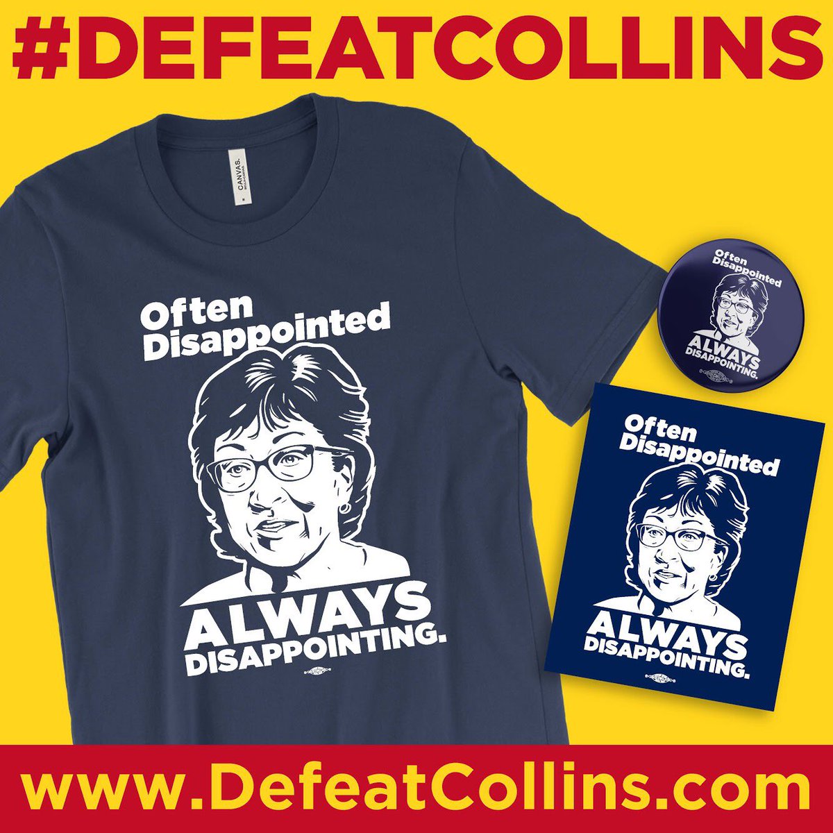 kinsellawarren's tweet image. As a @MaineDems supporter and volunteer, I also say #DefeatCollins!