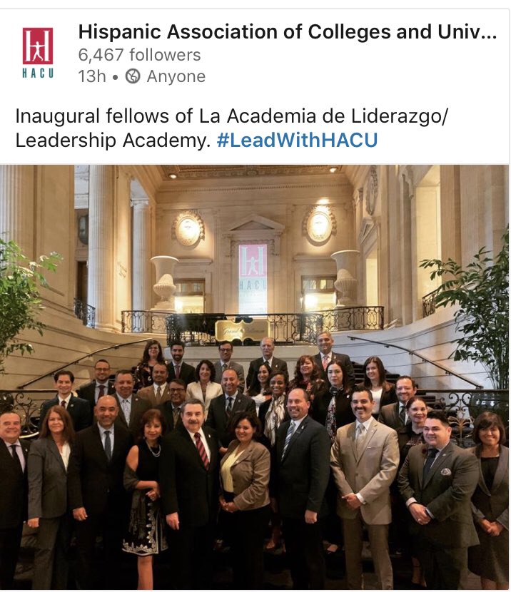 dereklopezPhD's tweet photo. Honored to be a fellow in inaugural cohort of La Academia de Liderazgo. https://t.co/Pekhxt7wrq
