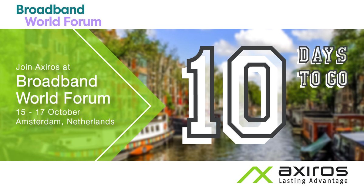 10 DaysToGo @BBWorldForum: Together with @VodafoneGroup and @domoslabs we will demo new data collection and transport capabilities via #USP #TR369. And of course all the latest in #DeviceManagement #WiFiOptimization #ProactiveMaintenance #ZeroTouchProvisioning #DHCP and #DOCSIS.