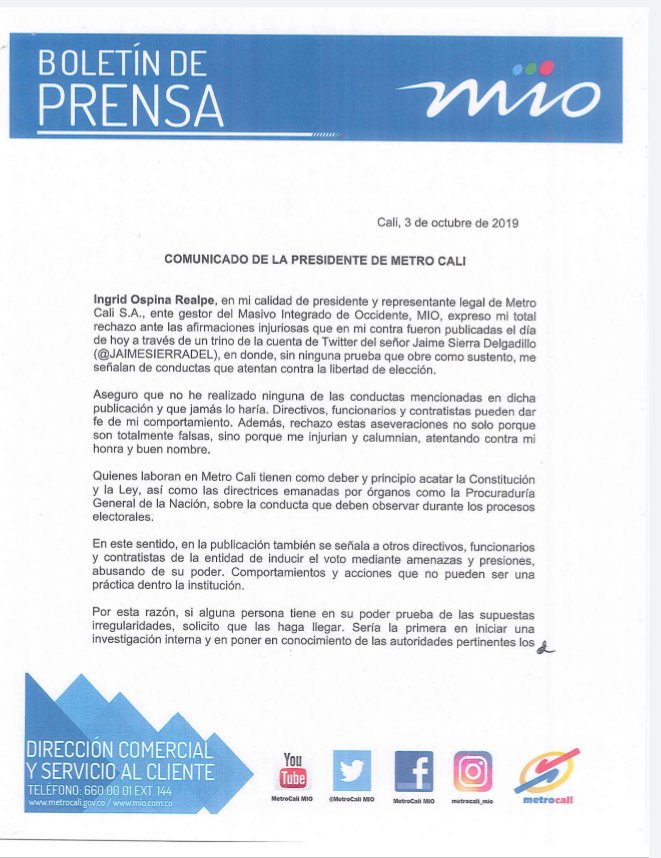 inospinar's tweet photo. Comunicado a la opinión pública por señalamientos a mi nombre que son falsos e injuriosos y que están siendo denunciados a las autoridades https://t.co/4Nlw62MYfo