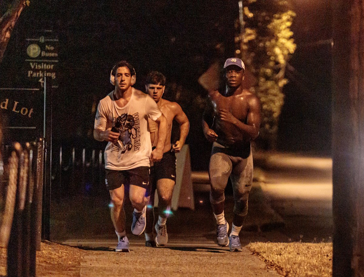 UNCWrestling's tweet photo. This morning, before sunrise, we officially wrapped up the preseason. 

See you on the mat next week. 👀 https://t.co/PP2ph34Emi