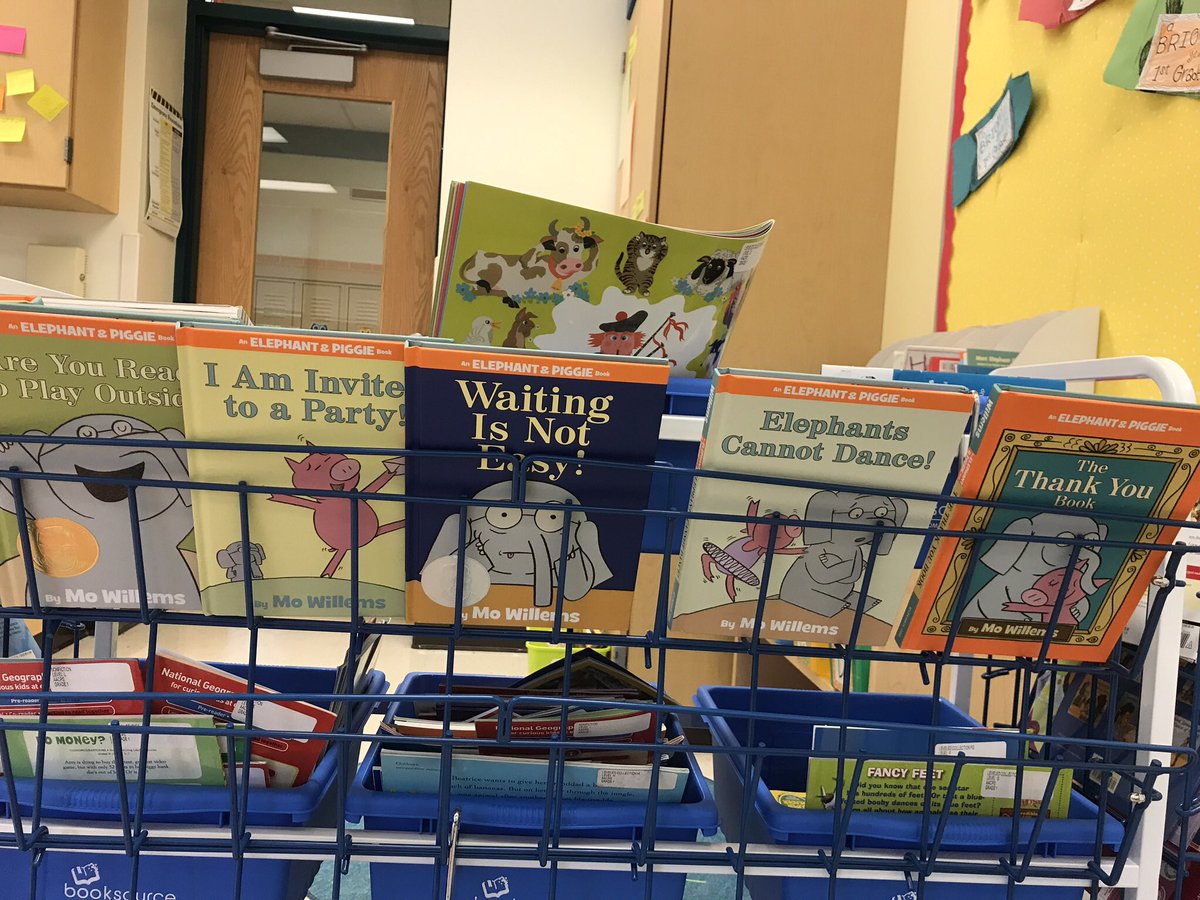 lori_hanczaryk's tweet photo. It was so exciting seeing classroom libraries and all of the engaging literature.  Elephant and piggy books are the best!  I love seeing a culture of literacy being created for our young learners. @EcesrAacps @janefriend https://t.co/vbxvNthPyP