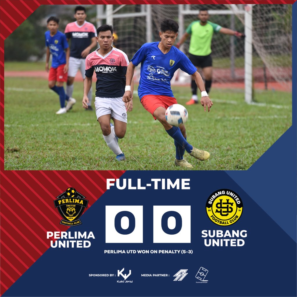 KVLeague's tweet photo. KVL M4 FA CUP

Quarter Final:

PERLIMA UTD 0- 0 SUBANG UTD
Perlima Utd won on penalty (5-3)

#KVLM4 #LigaM4 #roadtom3 https://t.co/IqklRaNY4l
