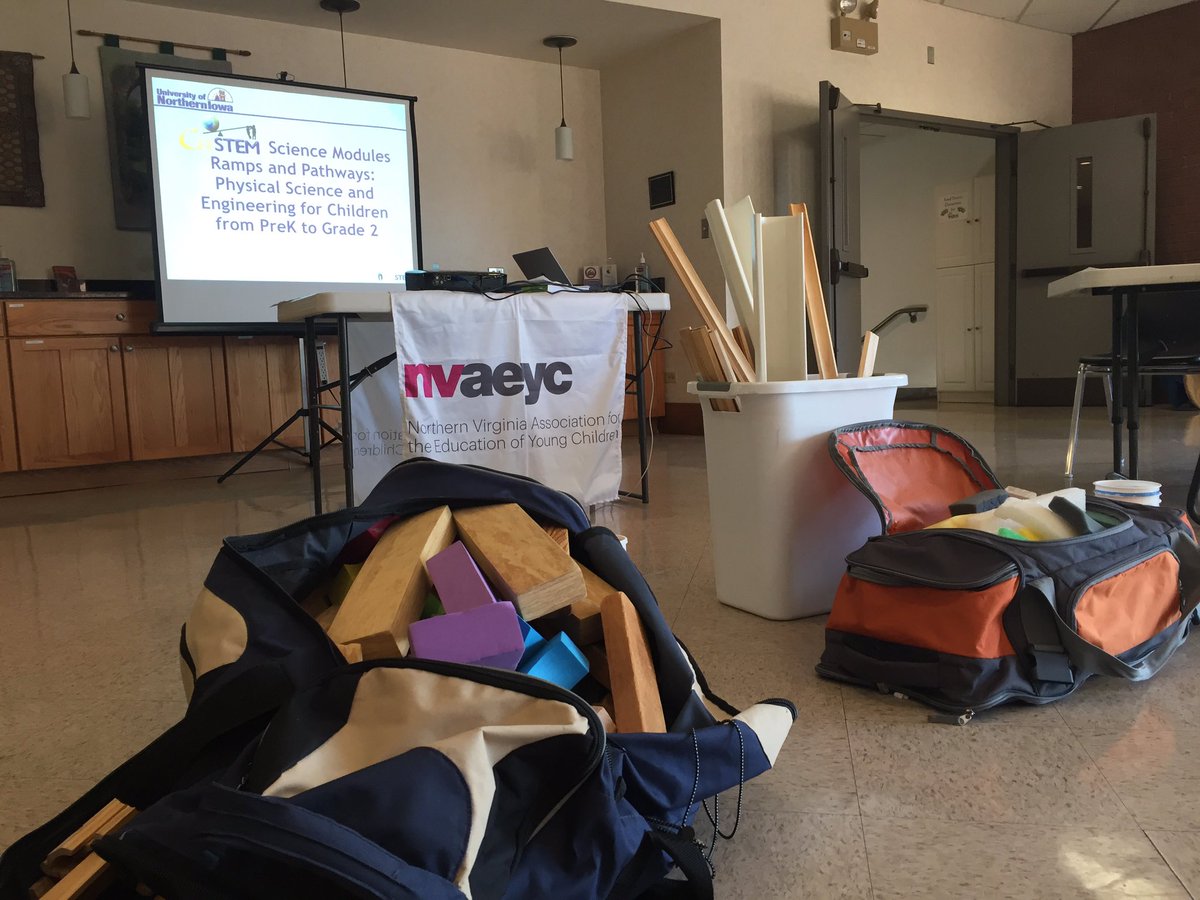 PeggyAshbrook's tweet photo. Happy to be facilitating the @IowaEarly #Rampsandpathways physical Science and engineering learning module! @nvaeyc #earlylearning #STEMstartsEarly https://t.co/ij6Yy8tq6N