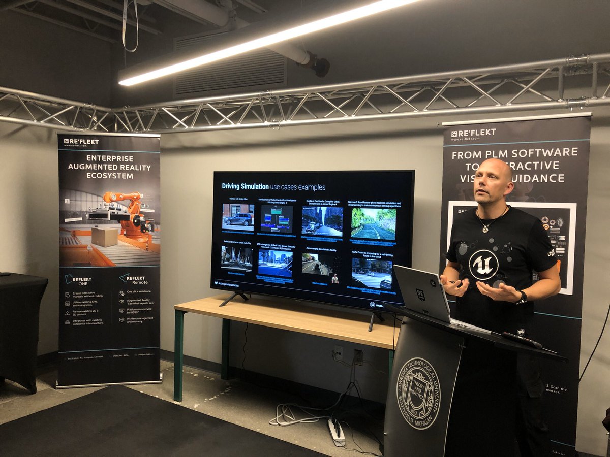 mirarixr's tweet photo. Congratulations to @CentrepolisXLR8 launch on #NationalManufacturingDay with over 500 attendees throughout the day! @mirarixr would like to thank @unity3d @Kp9Interactive @magicleap @UnrealEngine @WeAreAR for participating in the launch 🚀 of our XR LAB! @thevrara @VRARA_Detroit https://t.co/Fa3osk2aVU