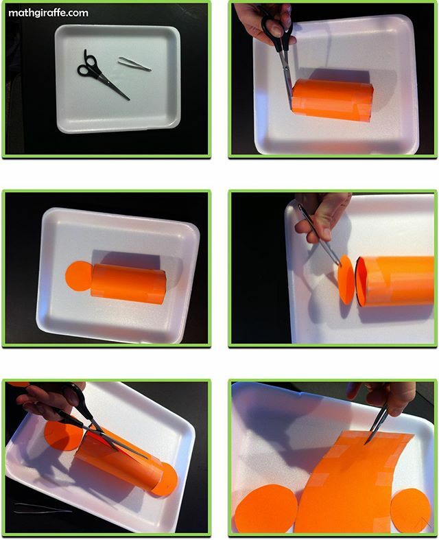 💭🧠 Having kids “dissect” cylinders is the best way I’ve found to help them really see, understand and remember that tricky part of the surface area formula: The LENGTH of the rectangle in their net is actually the CIRCUMFERENCE of the circular base! … ift.tt/30Pzay6