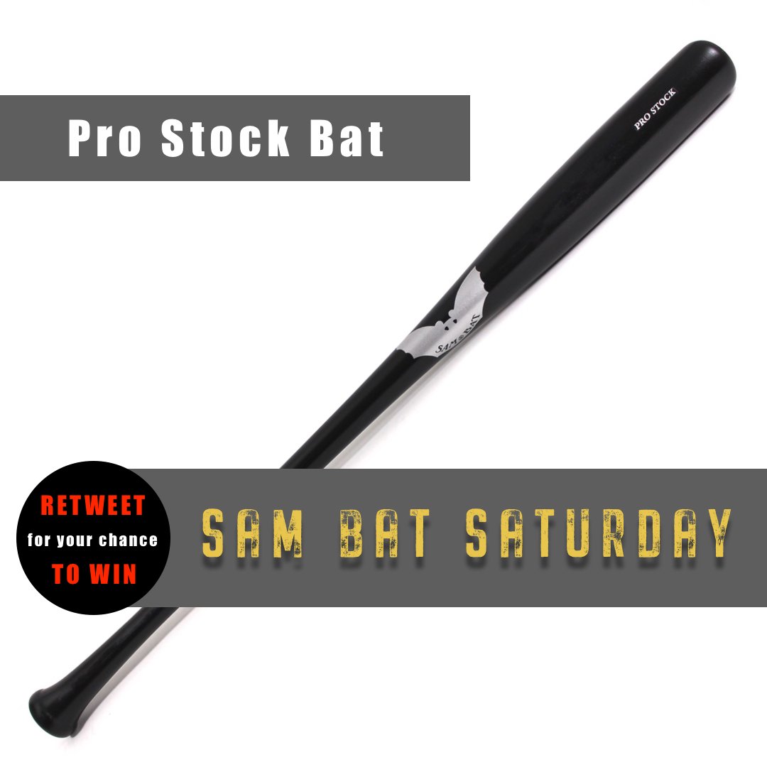 #SamBatSaturday time! #Retweet this post to be entered to win a SAM BAT Pro Stock bat! Must be following to win! Winner announced Friday