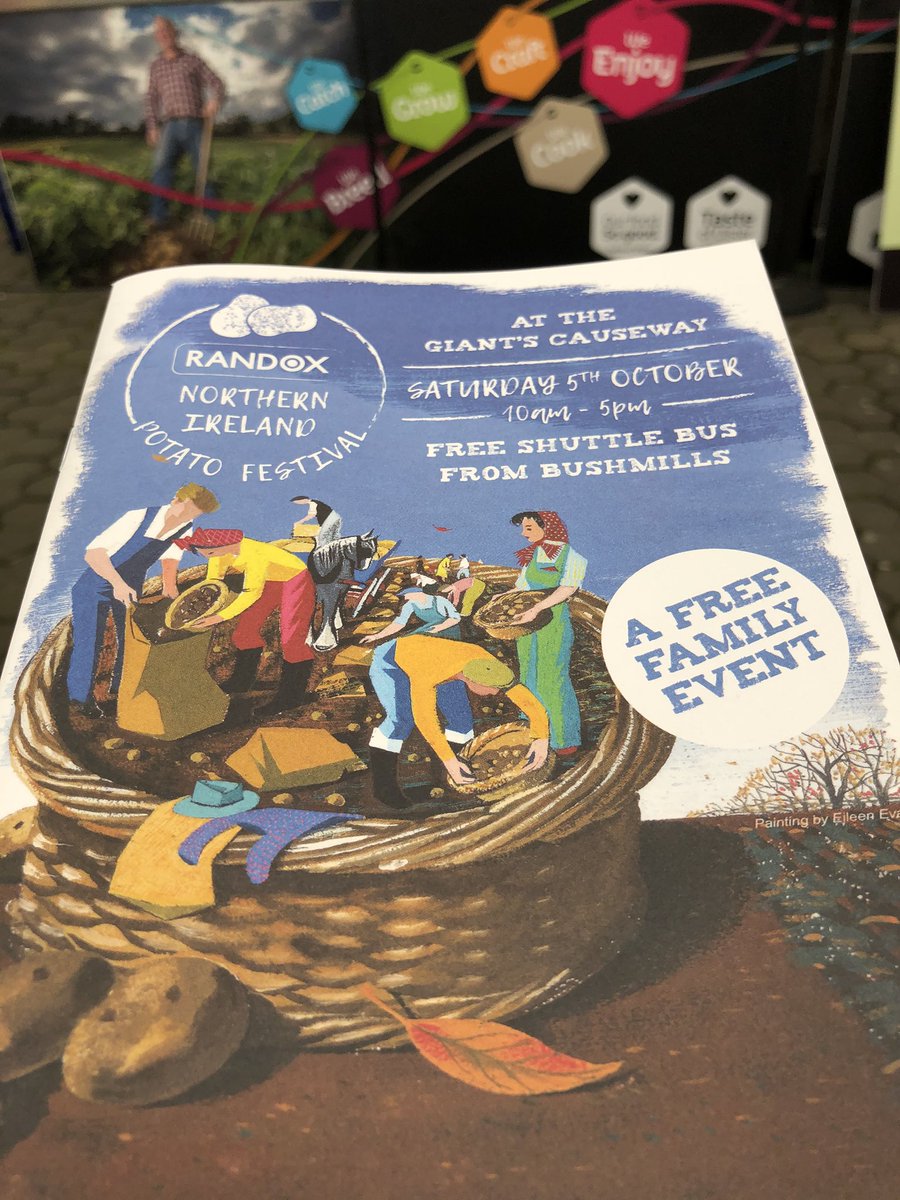 The <a href="/PotatoFestNI/">Randox NI Potato Festival</a> today: fantastic! Saw a live demo by chefs from <a href="/distillersarms/">Tartine at Distillers Arms</a> Bushmills. Very well done. #PotatoFestNI #Bushmills