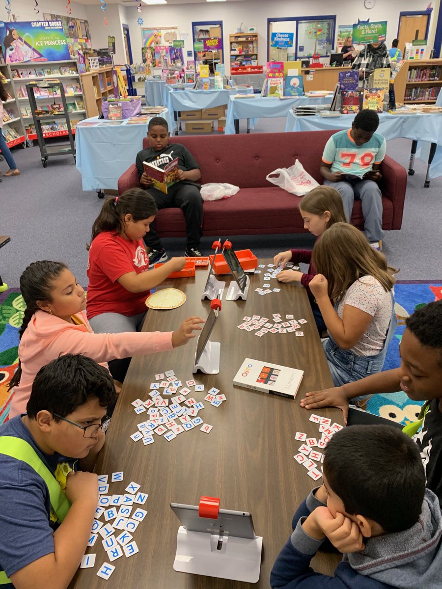 Amazing week in the library!!! The kids enjoyed a variety of learning activities using the Osmos while we racked up record breaking book fair sales! ❤️