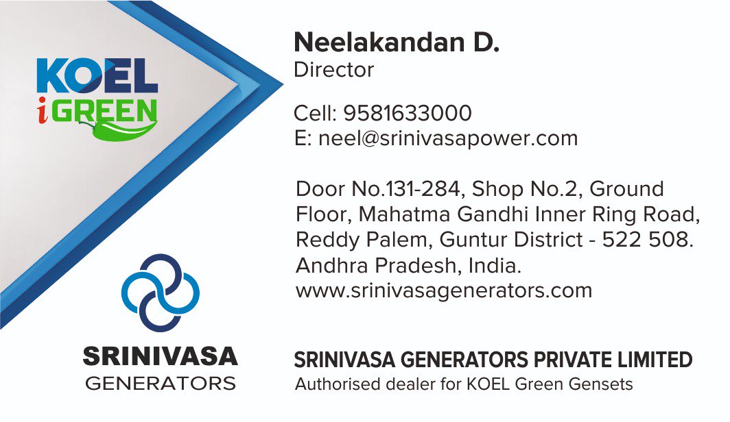 srinivasagenset's tweet photo. Recent Project Completed for 20kVA 1Phase KOEL iGreen Diesel Generator Set at Oxford School, Narasararaopet, Guntur District, Andhra Pradesh 

For more details visit us https://t.co/5NeryDyI7r or call us 9581633000, 9581635000
#school #college #genset #powercut #narasaraopet https://t.co/J35LCqhs90