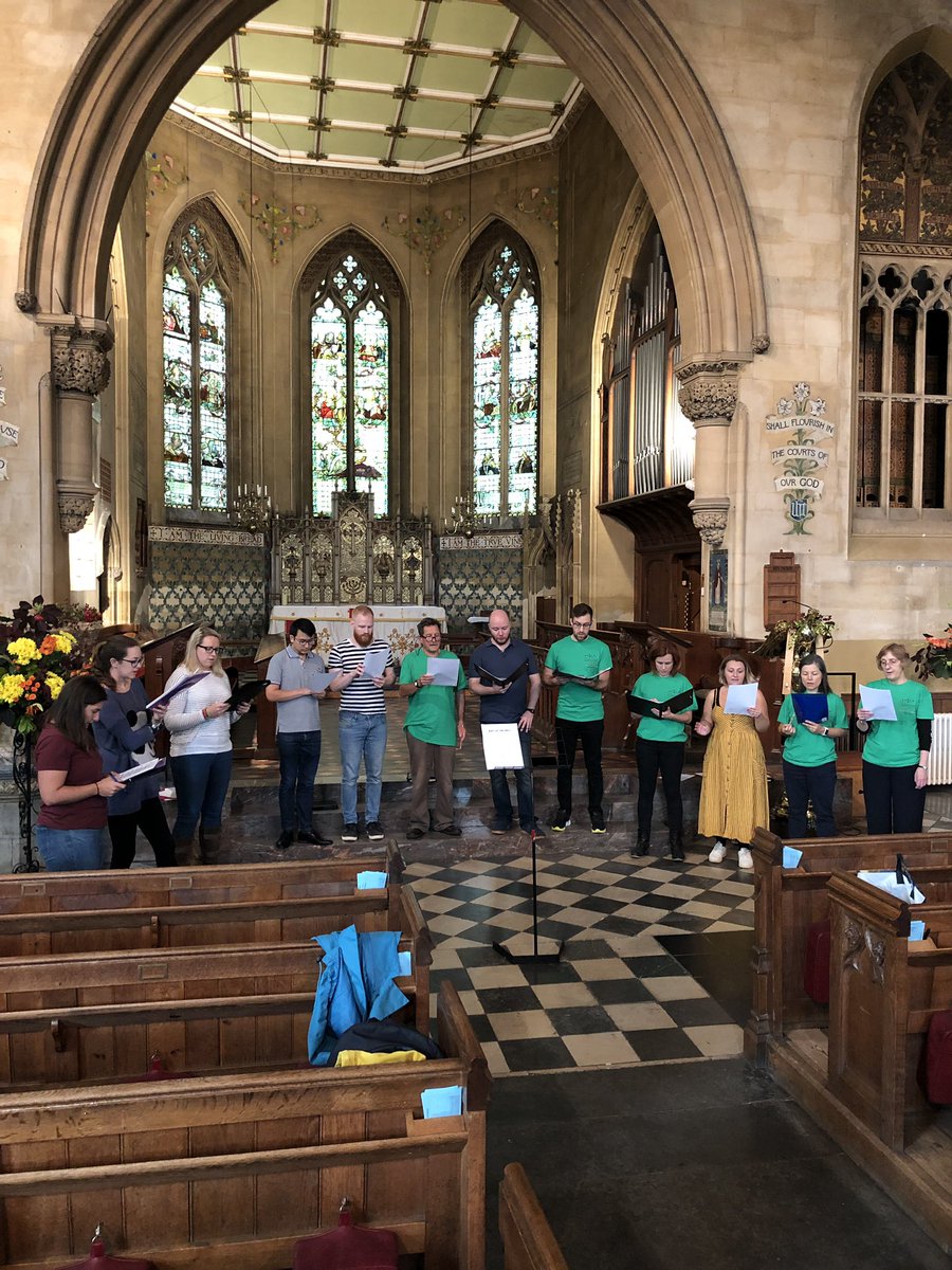 Final rehearsal underway for our concert tonight at St Stephen’s Church, Bath. Starts at 7pm and tickets are available on the door - join us!