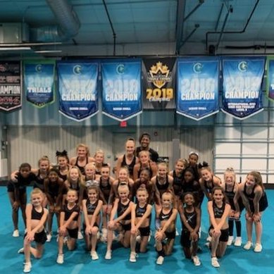CEA_Sharkbite's tweet photo. Thank you @Realxman for our amazing dance! You are the best!  And of course there is no better way to celebrate a good choreography night than @Goodberrys !! 
#chompchomp #cheerextreme #sharkbites https://t.co/XiIreG8jH8