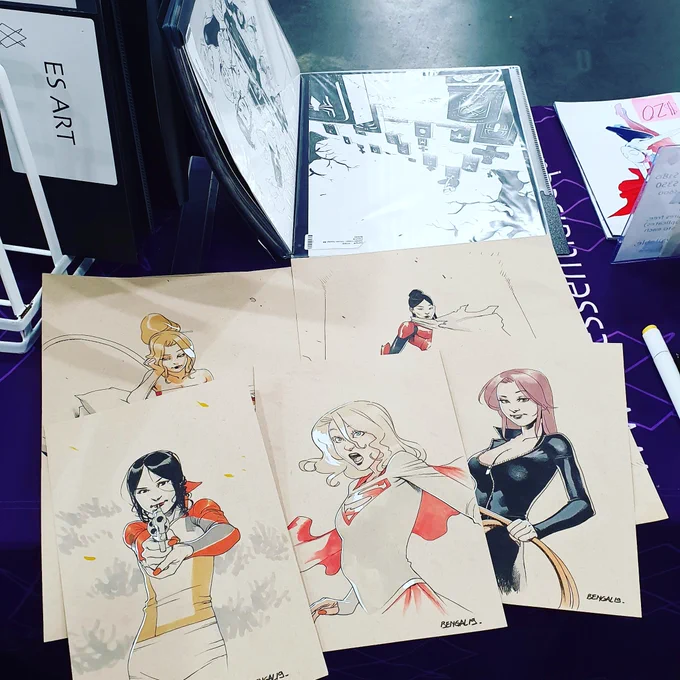 Doing commissions all day once more, come by if you're interested or even just to say hello!
#NYCC2019 