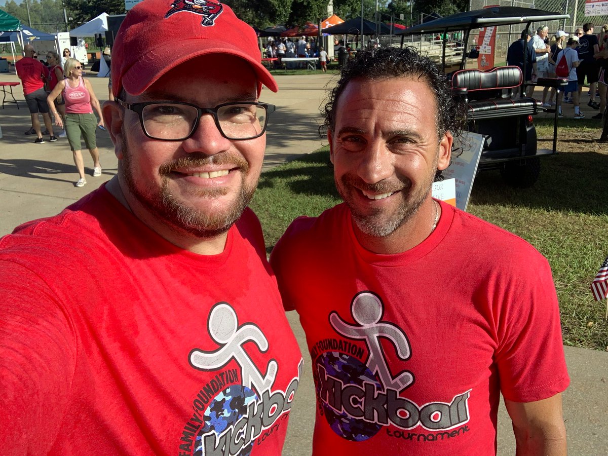 CharleyBelcher's tweet photo. Today we are playing kickball to raise money for the @GramaticaFF! They build homes for combat wounded veterans in the Tampa Bay area. #Kick4Vets #USA #GiveBack https://t.co/NZiaYzqm1L