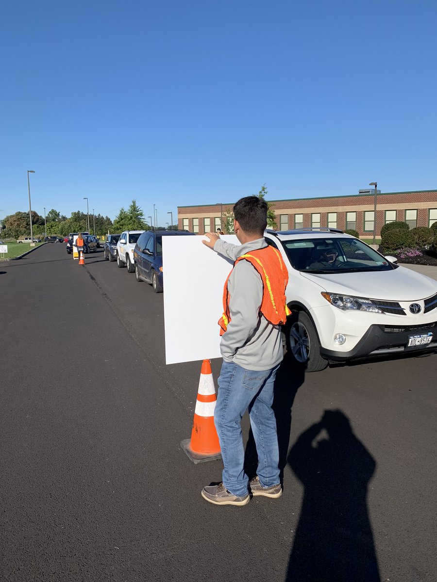 Fresh Feddy and the boys volunteering at the shred project. You get to hold the sign if you hit triple digits at sectionals.