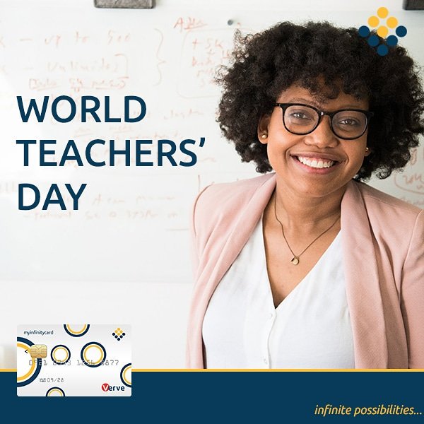 infinitycard_'s tweet photo. We recognize the important role they play in shaping the future. We join the rest of the world  to celebrate teachers today. #infinitycard #infinitepossibilities https://t.co/bYFgLhYMQ2