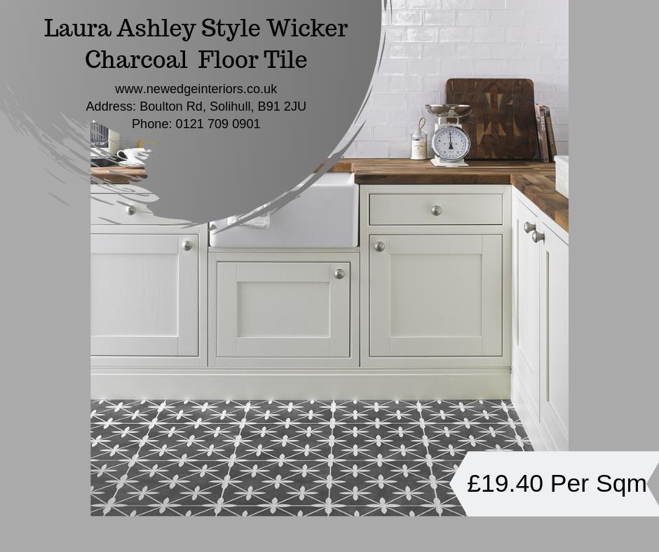 This #LauraAshley style Wicker Charcoal Floor #Tile is the perfect finishing touch for any room in the #home. This feature floor tile has an intricate and unique #pattern. bit.ly/2H0Y4nt #interiordesign #tileinspo @SilverShemmings @McHappiDelivery @GBassComms