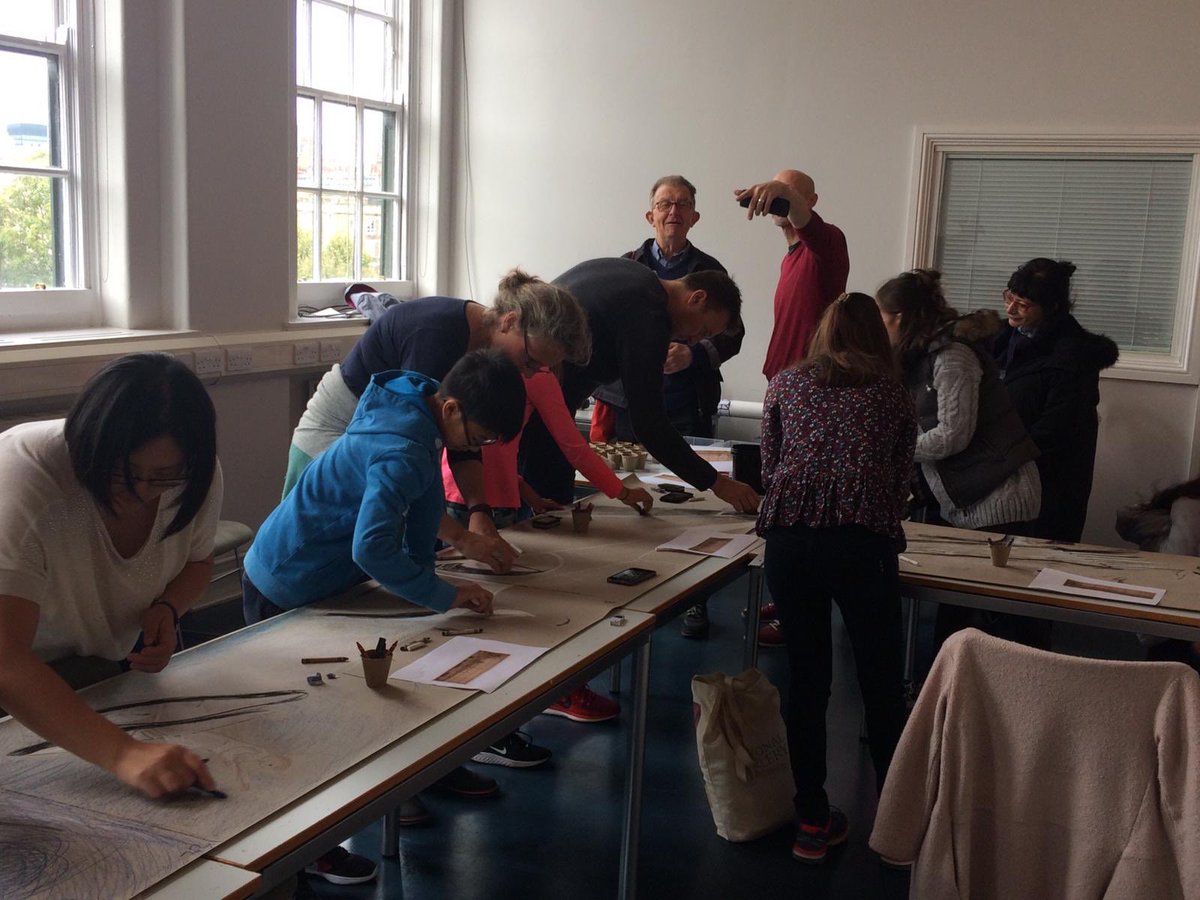 CourtauldRes's tweet photo. The collaborative drawing is well and truly underway here @CourtauldRes under the tutorage of #AdrianDutton ✍️🙌✨ @The_Big_Draw #drawntolife #opencourtauld #courtaulddraw https://t.co/mclOvofBzL